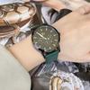 Tianta Large Dial Lychee Belt Calendar Three Eyes Six Pins Ladies Watch Fashion Temperament Watch Ladies