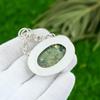 Natural Rainforest Jasper Gemstone Jewelry 925 Sterling Silver Pendant For Girls