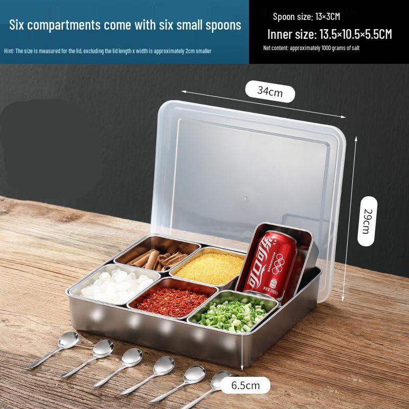Commercial Multi-Compartment Ingredient Storage Box