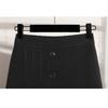 DIMANAF 2025 Plus Size Summer Elastic Skirts Casual Women Loose A-Line Skirt Pleated High Waist Fashion Vintage Maxi