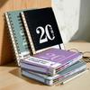 Roczny Harmonogram Notatnik w Twardej Oprawie 12-Miesięczny Notes Planowania Dzienny 2027 a5 Planner Dziennik Studenta