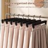 10PCS Clothes Hangers with Adjustable Clips 4 Color Options Space Saving for Travel Home Wardrobe Clothing Organizer