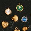 MamacitaSlay Handmade DIY Heart Butterfly Knot Moon 18k gold plated charms for jewelry making Waterproof Pendant cute charms