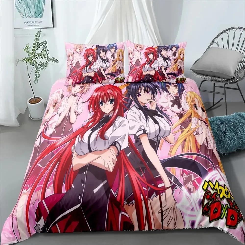 Comforter Anime High School Dxd Bedding Set For Bedroom Soft Modern S Comefortable Kids And