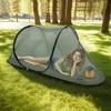 Pop-Up Outdoor Boat-shaped Mosquito Net Tent Portable Single Person Sleeping Net with Built-In Base for Camping Travel & Hiking