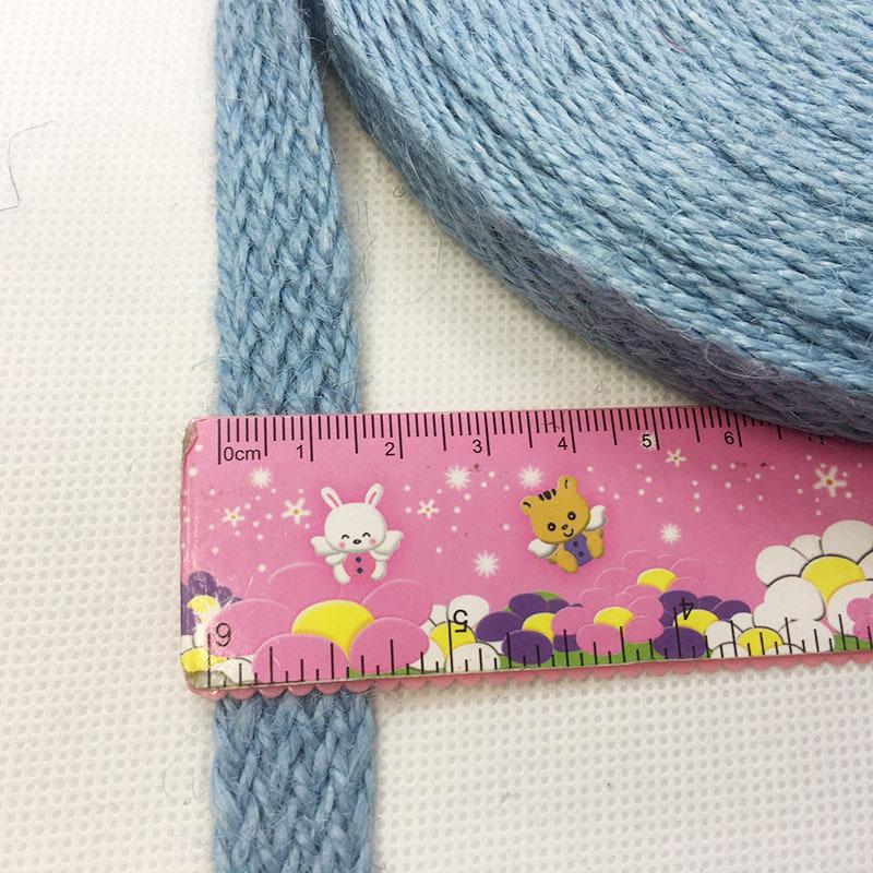 Color Flat Hemp Rope Webbing Handmade Diy Kindergarten Retro Decoration Flat Jute Strap, Textile Accessories Ten