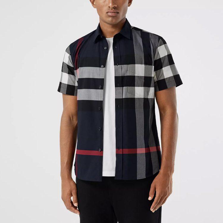 Burberry Shirt Men's Marine Blue 80208551