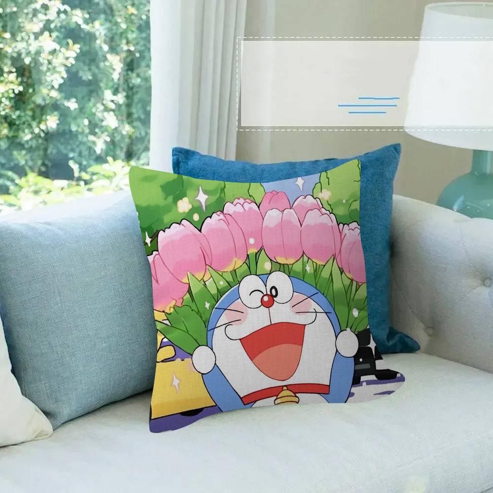 Pillow Cushion Cover Pillowcase Living Room Sofa Home Decor Anime D-D-Doraemones Classic