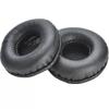 1 Pair Round Ear Pads 75mm Universal Replacement Cushions Premium Protein Leather Memory Foam Ear Pads for Headphones with 75mm Diameter