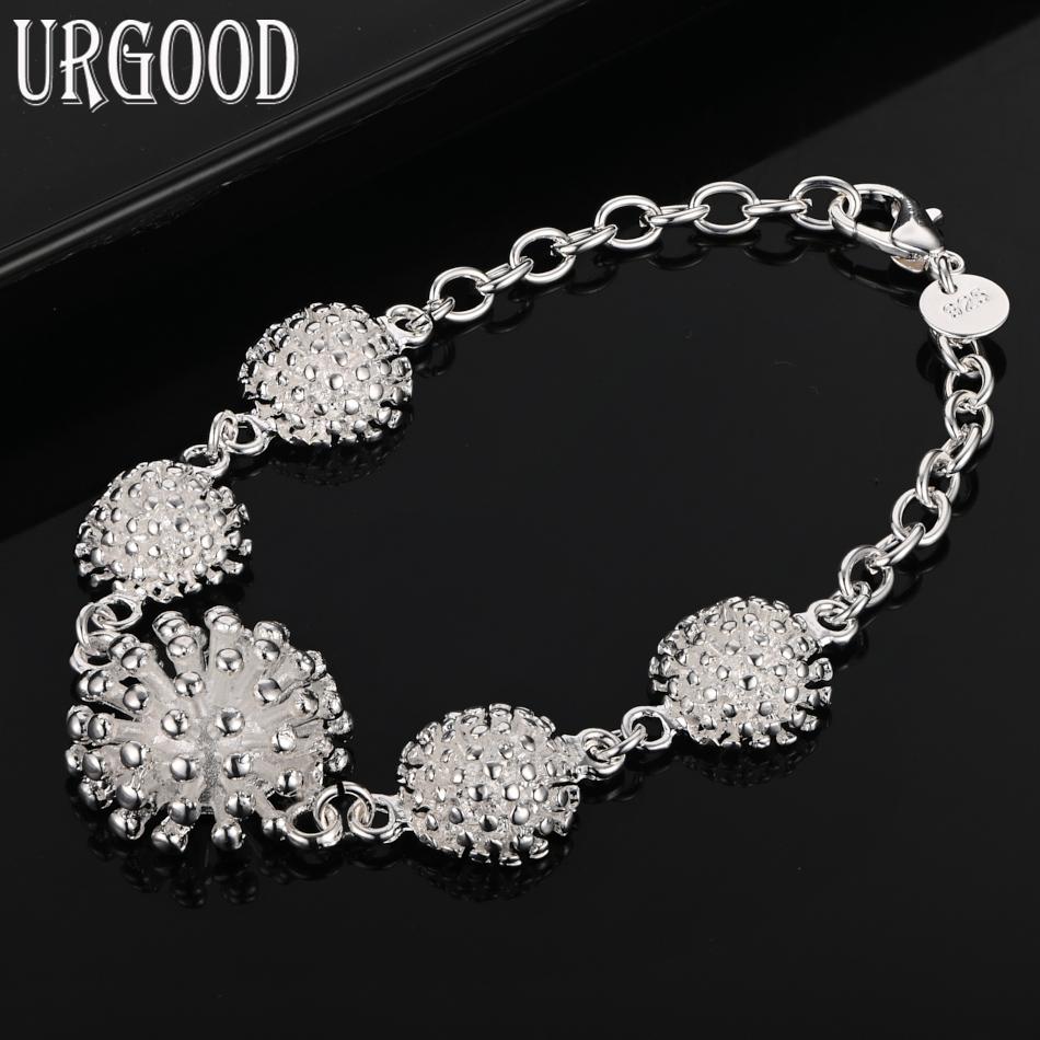 925 Sterling Silver Fireworks Bracelet Fashion Wedding Jewelry