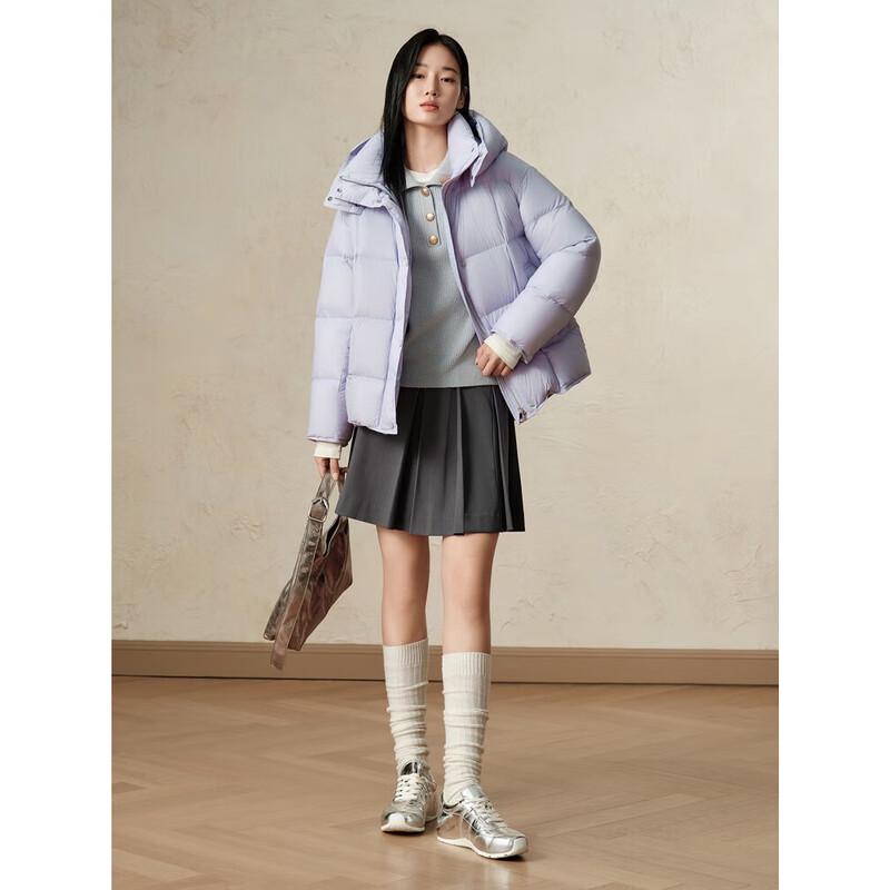 

JOOZI ANNACO Icefield Series Purple Short Duck Down Jacket L