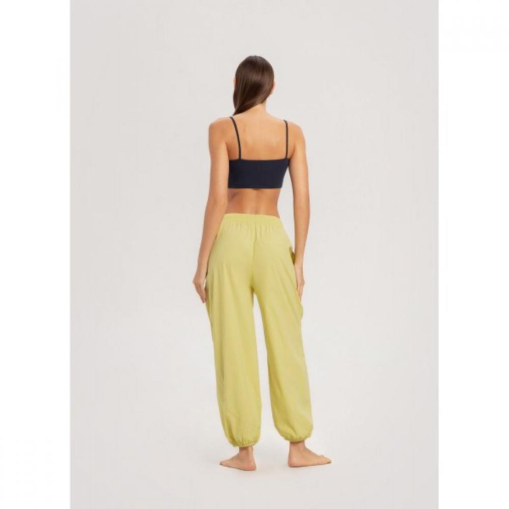 Budhi Mudra Diagonale Jogginghose  Gedämpftes Limettengrün  B61003apl44 G48
