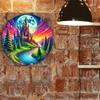 Magical Castle Metal Wall Art Waterproof Sculpture Collectible Home Decor