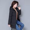 M-5XL Plus Size Middle Aged Mother Down Padded Jacket New Hooded Thick Warm Cotton Parkas Women Winter Coat Doudoune Femme