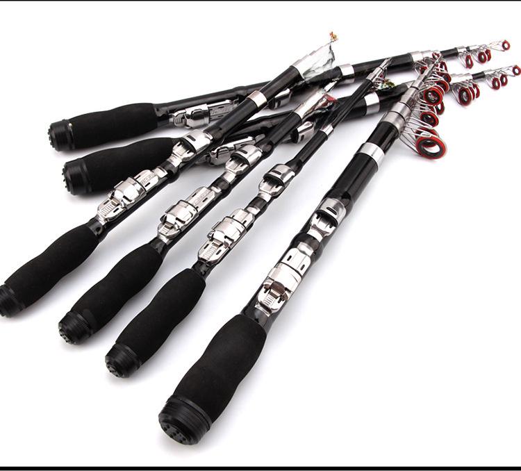 Ultra-krátká mini sada rybářských prutů - 2,3 m a 2,1 m kapesní rybářské vybavení