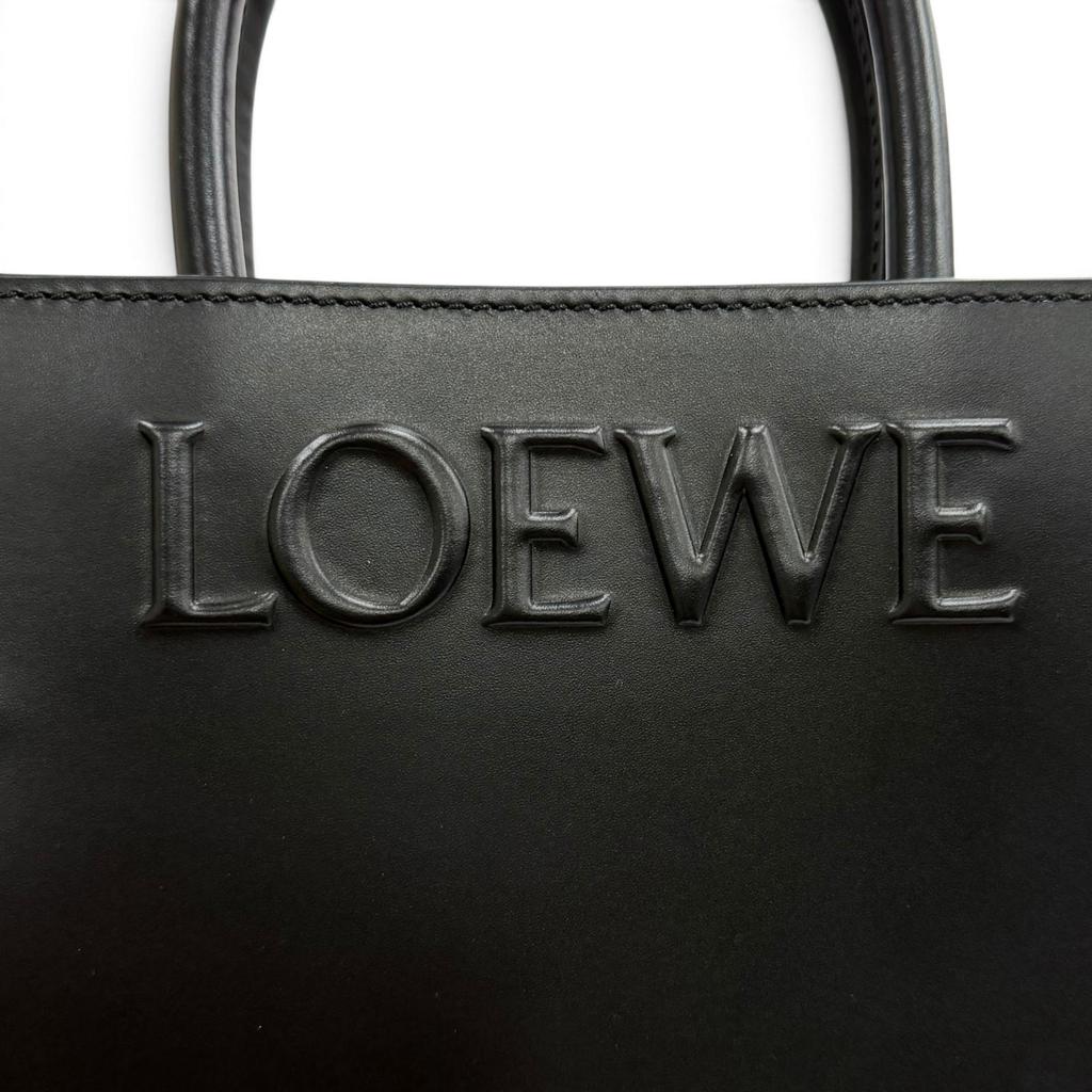 Excellent LOEWE Shoulder Bag Standard A5 Tote Leather 2-Way black A933S30X01 Used