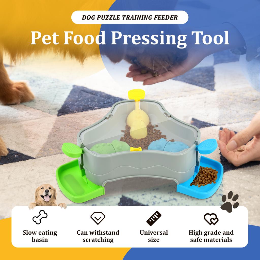 Pet Toy Pet Press Type Slow Feeder with Nonslip Base Creative Interactive Dog Food Feeder Toy for Cat Dog Training Pet Supplies
