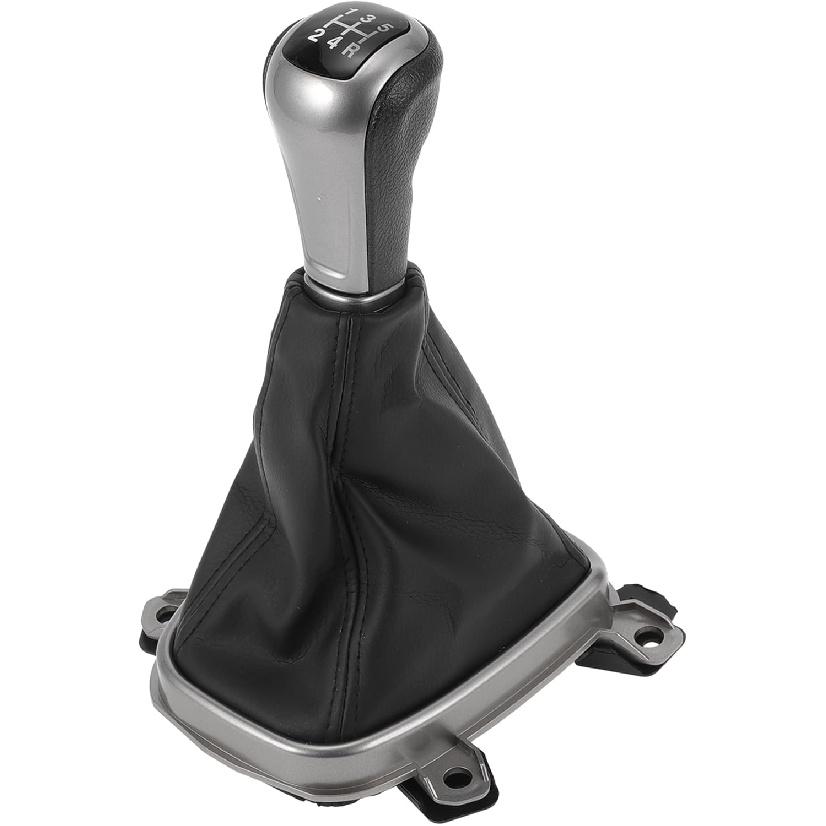 

5 Speed Manual Gear Shifter Knob with Cover, Front Gearbox Stick Shifter Lever Knob No.77299TA0A01ZA for Honda Accord 2008-2012 Plastic Black, 1 Pc