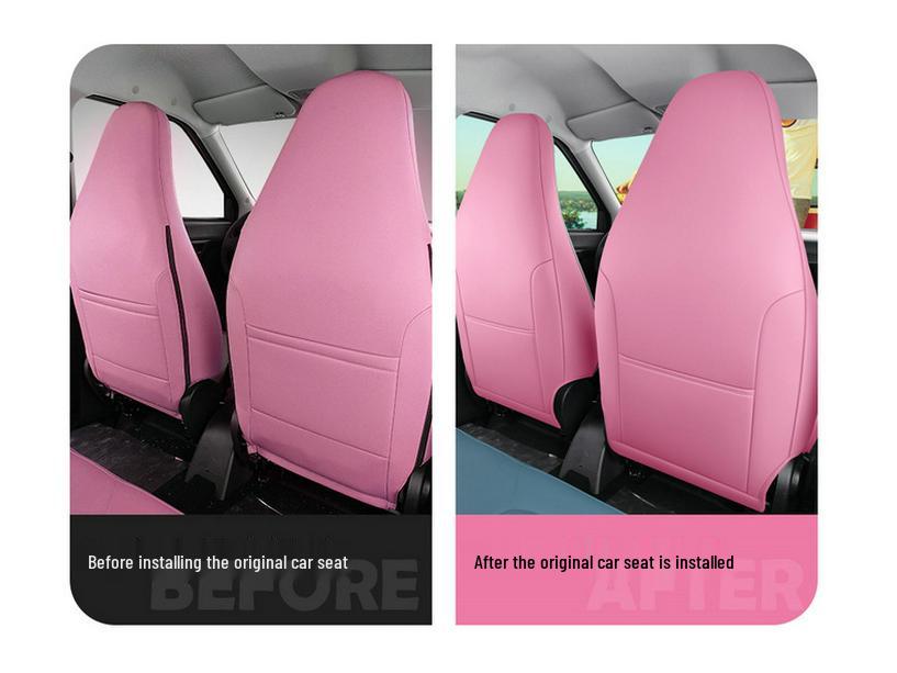 Lingbao Box Universal Cartoon Leather Seat Cover - All Seasons