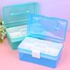 Clear Toy Storage Box with Tray Large Plastic Box for Organizing Small Item