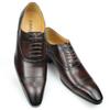 Fashion Elegant Formal Men Shoes Top Layer Cow Leather Oxfords Business Office Lace Up Luxury Design Handmade Dress Fashion Males' Shoe