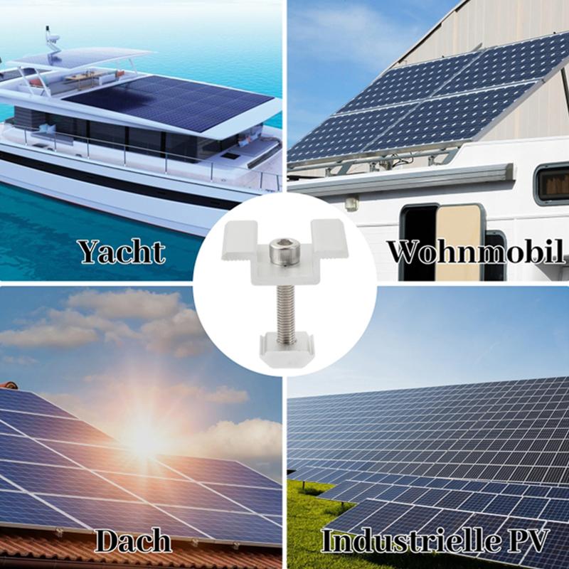 Premium Aluminum Alloy Solar Mounting Bracket 1/3Pcs Fit Framed Frameless Panel Camping Roof Installation