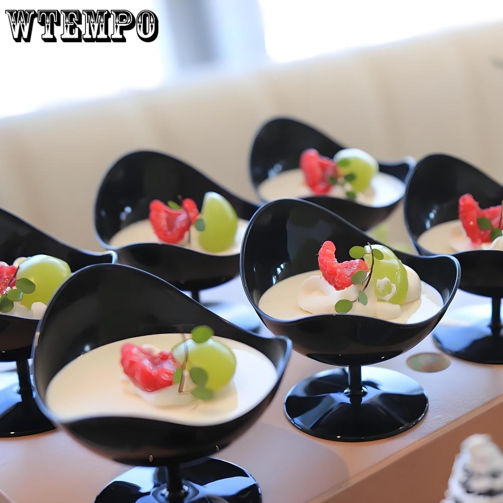 50pcs Ball Chair Disposable Plastic Cups Mini Plastic Dessert Cups Unique Design Fancy Plastic Parfait Cups Elegant Dessert Cups Dessert Bowls