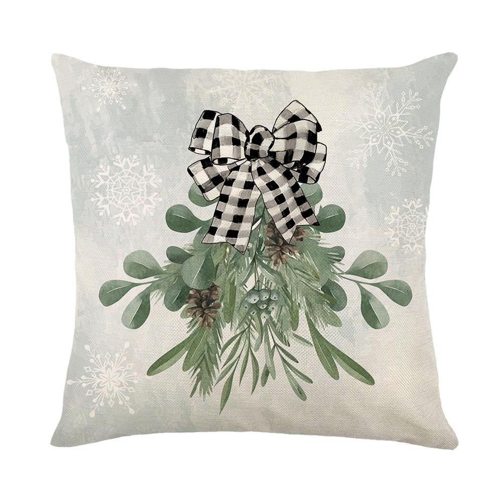 

New Christmas Pillow Cover Home Sofa Cushion Cover Living Room Holiday Decoration Pillow 45 * 45Cm (without pillow core)