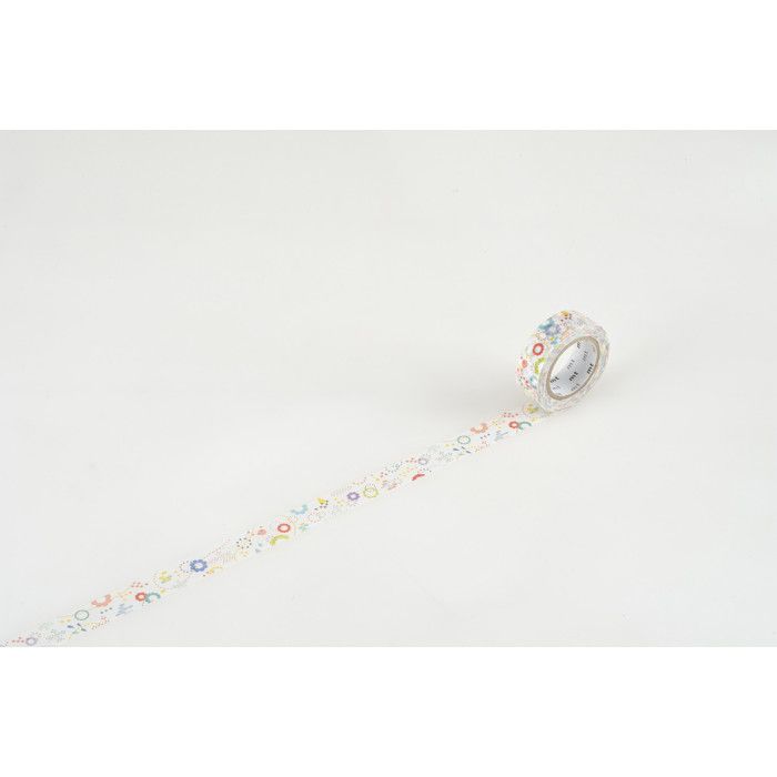 Ruban de Masque - MT Kamoi Kakoshi - KMMT-MKTEX8-H - Multicolore - 1000 x 1,5 cm - Papier Adhésif Végétal