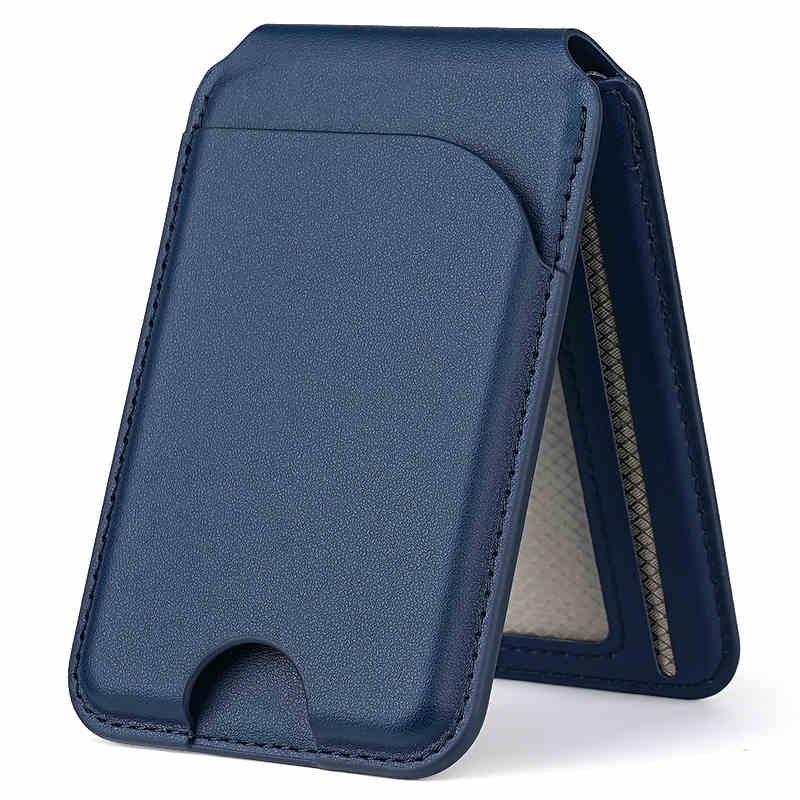 MagSafe Leather Magnetic Card Holder for iPhone 12-17, Universal Multi-Functional Apple 16 Flip Case OPP Bag Packaging