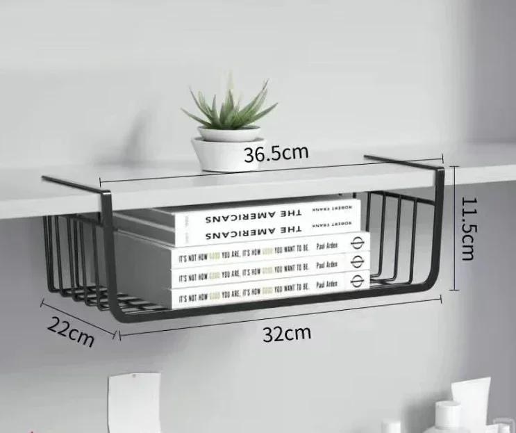 1PC Off-The-Shelf KitchenTiered Storage Shelf Student Dormitory Wardrobe Dormitory Desk Storage Hanging Basket Organizer Kitchen