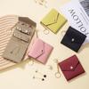 Genuine Leather Mini Jewelry Pouch, Portable Travel Jewellery Storage Bag with Keyring, Small Earring Ring Necklace Organizer