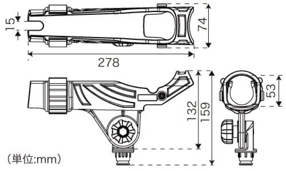 BMO JAPAN Multi Rod Holder Extreme Large Size