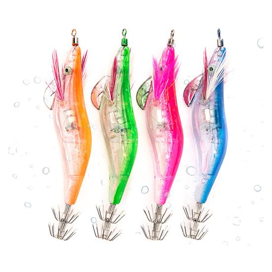 LED Light-up Shrimp Shrimp Squid Waterproof Simulation Lure Lighted Bionic Jig Hook Prawn
