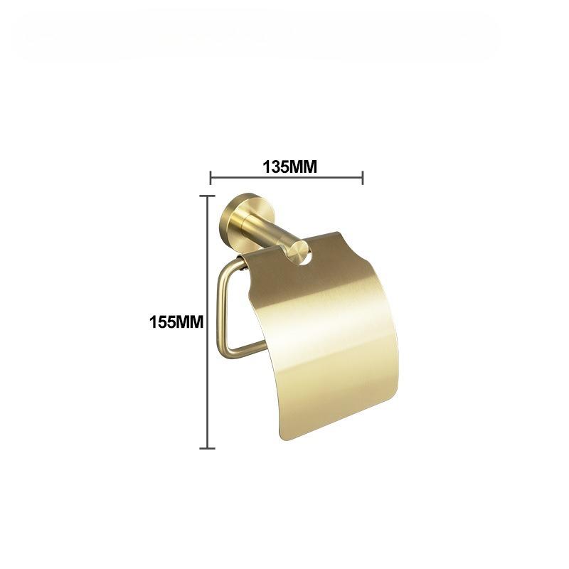 Toilet Tissue Paper Holder Bathroom Accessories Brushed Gold Towel Rack Towel Bar Ring Hardware Stainless Steel Robe Coat Hook