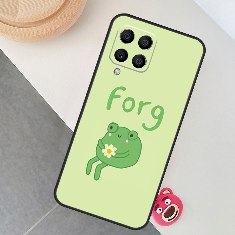 Cute Cartoon Frog Case For Samsung Galaxy M14 M34 M54 M33 M21 M31 M16 M36 M56 M53 M13 M12 M32 M52 M15 M55 M35