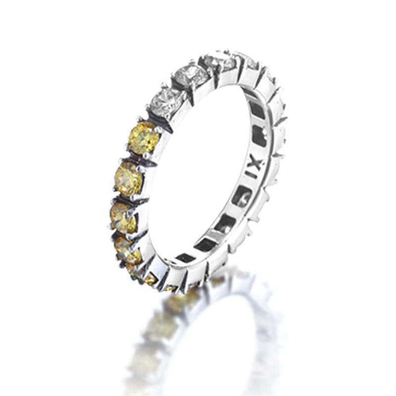 Anonymous Artisan Star Candy Half Ring - yellow