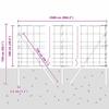 Ground Fix Welded Wire Fence 25 x 1 m (W x H)