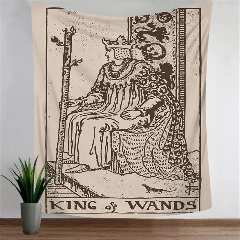 European Tarot Card Series Wall Tapestry - Decorative Polyester Landscape Hanging Cloth