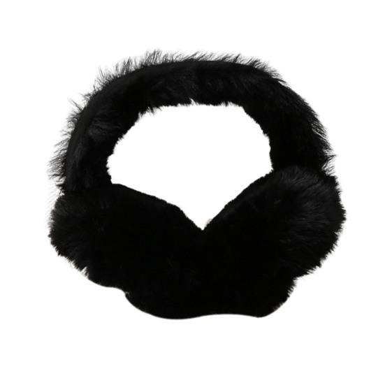 Winter Fuzzy Earmuff Cute Fluffy Faux Fur Earmuff Foldable Furry Ear Warmers for Women Men Girls Boys Jogging Skiing