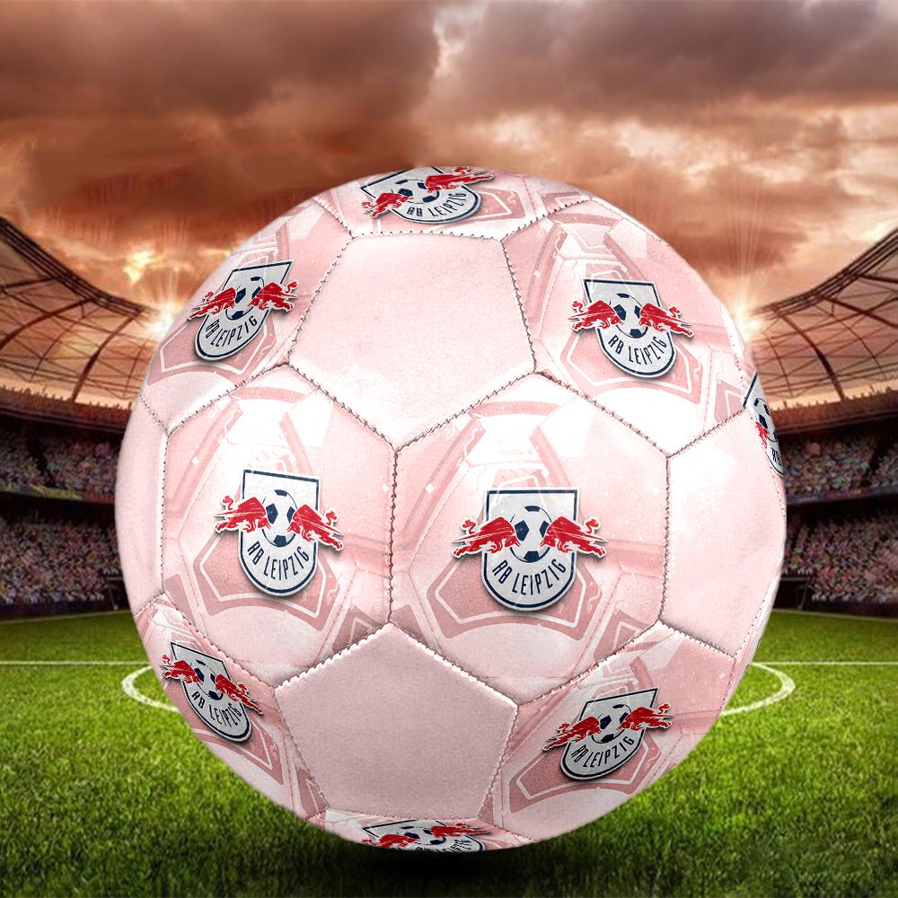 RB Leipzig Fußball, bunt, für alle Altersgruppen geeignet, maschinengenäht, PVC-Material, Wettkampfqualität, langlebig und hoher Rückprall