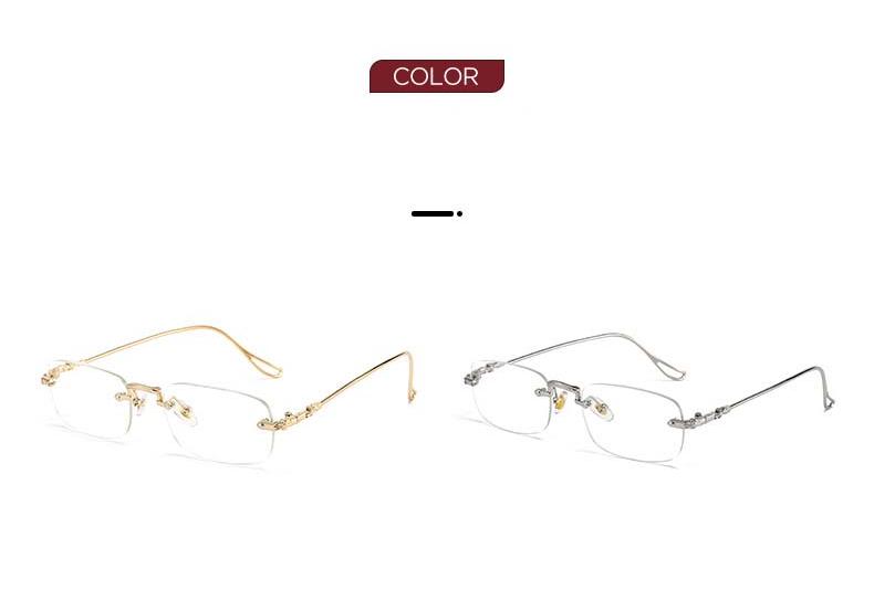2PCSNew Fashionable Frameless High-definition Anti Blue Light Glasses Suitable For Both Men And Women Anti Fatigue Glasses20101