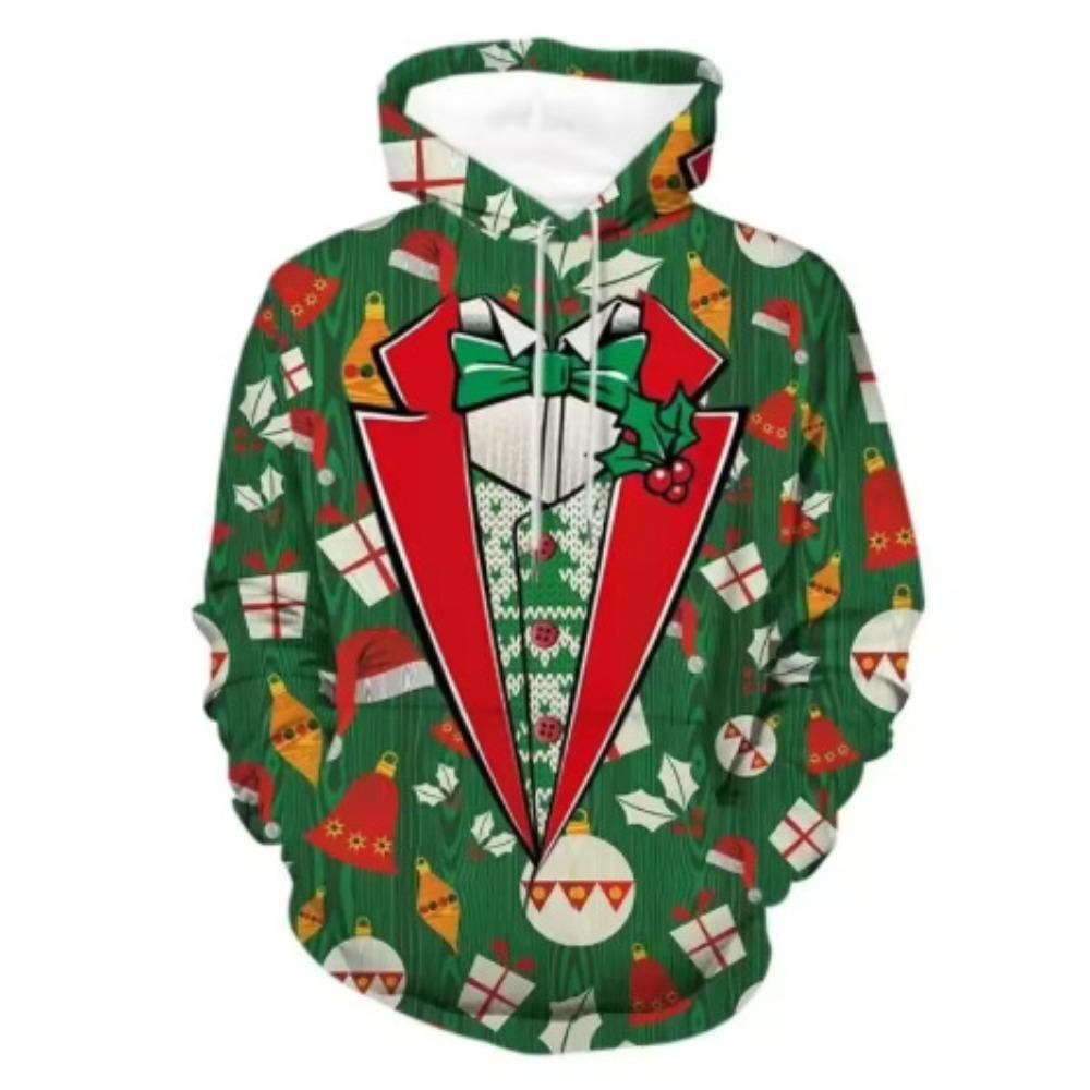 Interesting Christmas Series 3D Printed Hoodies Men's Fashion Casual Sports Autumn Long Sleeve Hoodies