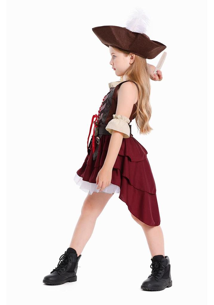 Pinse Clothing Girls' Somali Pirate Halloween Costume