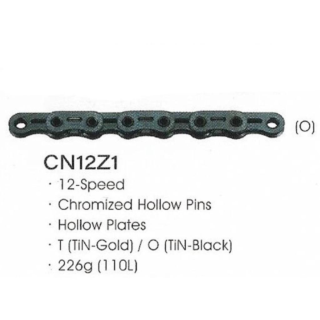 SunRace SUNRACE Flat Top Chain 12S 126 Links Ti Black CN-12Z1