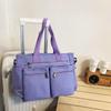 Versatile Large-Capacity Corduroy Shoulder Bag for Women - New Korean Style