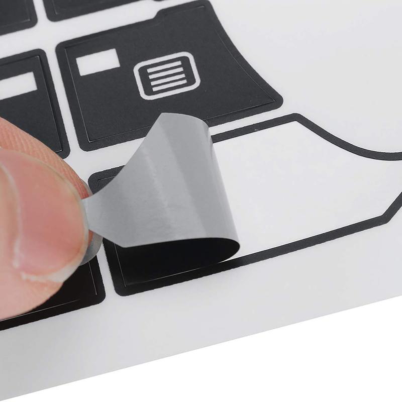 Dashboard A/C Button Repair Kit Stickers Dash Climate Control Switch Sticker Decals for A/UDI A3 8P 2003-2012