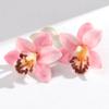 1 Pair Exaggerated Design Flower Stud Earrings Elegant Boho Earrings  Women Accessories