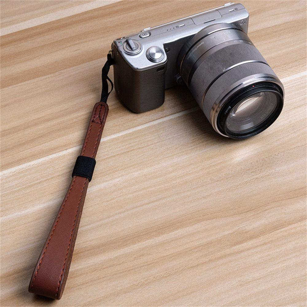 DSLR SLR Camera Wrist Strap PU Leather Camera Hand Grip Photography   Digital Camera