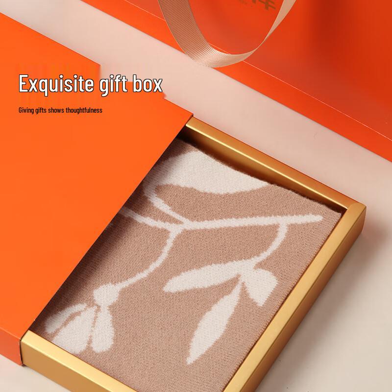 Hengyuanxiang Women's 100% Wool Warm Knitted Scarf & Shawl